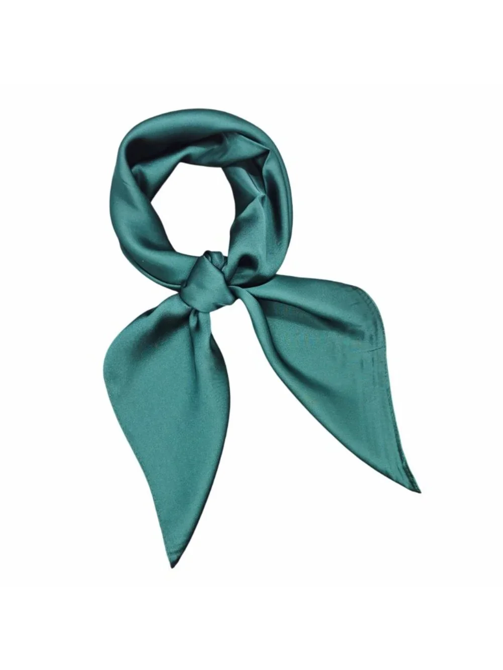 ❤️Elegant Square Silky Scarf Bandana Green Blue Teal Hiyab Solid Soft Satin New